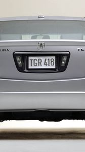 Preview wallpaper acura, tl, 2004, white metallic, rear view, style, cars