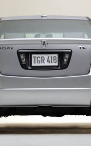 Preview wallpaper acura, tl, 2004, white metallic, rear view, style, cars