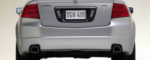 Preview wallpaper acura, tl, 2004, white metallic, rear view, style, cars