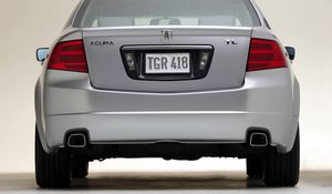 Preview wallpaper acura, tl, 2004, white metallic, rear view, style, cars