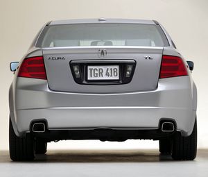 Preview wallpaper acura, tl, 2004, white metallic, rear view, style, cars