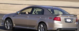 Preview wallpaper acura, tl, 2004, beige metallic, side view, style, cars, speed, rotation, route