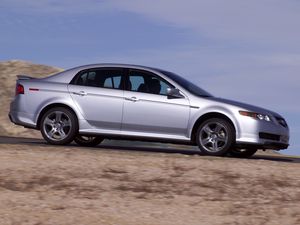 Preview wallpaper acura, tl, 2004, silver metallic, side view, style, cars, speed, nature