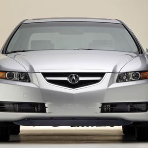 Preview wallpaper acura, tl, 2004, metallic white, front view, style, auto