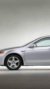 Preview wallpaper acura tl, 2004, silver metallic, side view, style, auto
