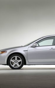 Preview wallpaper acura tl, 2004, silver metallic, side view, style, auto