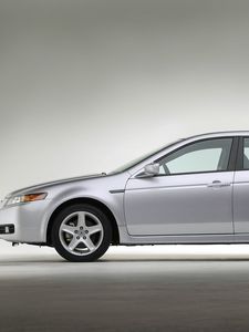 Preview wallpaper acura tl, 2004, silver metallic, side view, style, auto