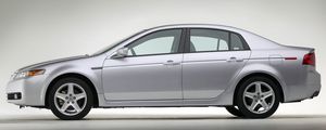 Preview wallpaper acura tl, 2004, silver metallic, side view, style, auto