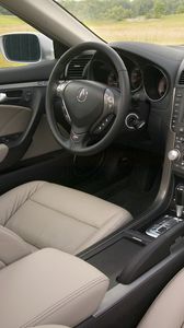 Preview wallpaper acura, tl, 2007, interior, salon, steering wheel, speedometer