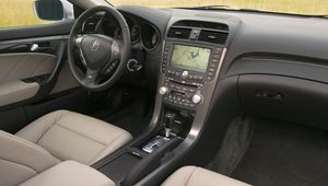 Preview wallpaper acura, tl, 2007, interior, salon, steering wheel, speedometer