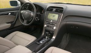 Preview wallpaper acura, tl, 2007, interior, salon, steering wheel, speedometer