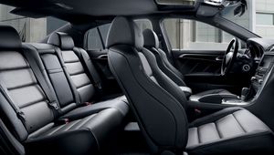 Preview wallpaper acura, tl, 2007, black, salon, interior, steering wheel