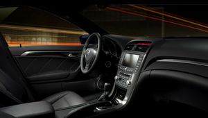 Preview wallpaper acura, tl, 2007, salon, black, interior, steering wheel