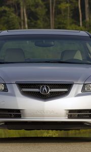 Preview wallpaper acura, tl, 2007, silver metallic, front view, style, cars, nature