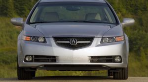 Preview wallpaper acura, tl, 2007, silver metallic, front view, style, cars, nature