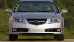 Preview wallpaper acura, tl, 2007, silver metallic, front view, style, cars, nature