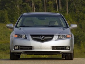 Preview wallpaper acura, tl, 2007, silver metallic, front view, style, cars, nature