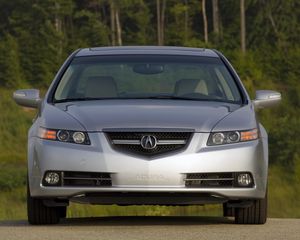 Preview wallpaper acura, tl, 2007, silver metallic, front view, style, cars, nature