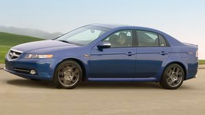 Preview wallpaper acura, tl, 2007, blue, side view, style, cars, speed, nature