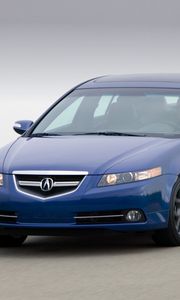 Preview wallpaper acura, tl, 2007, white, front view, style, cars, speed, nature