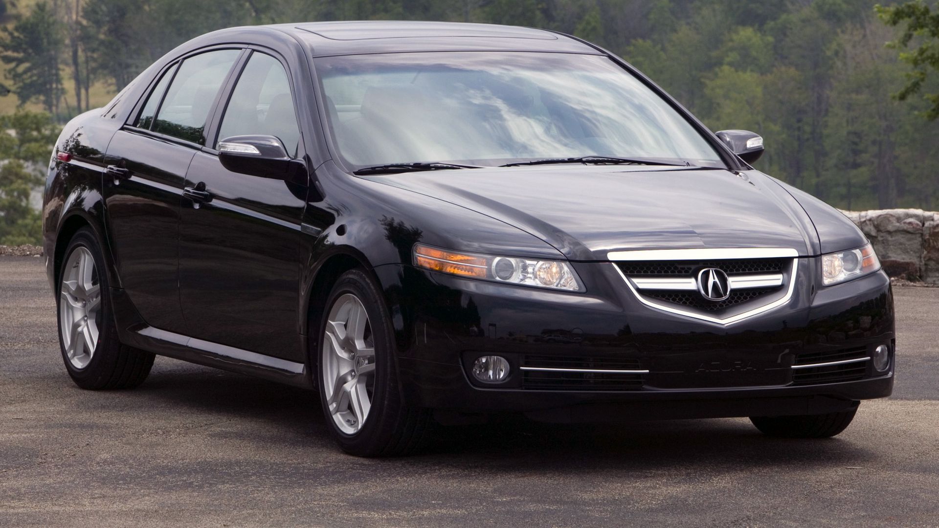 Download wallpaper 1920x1080 acura, tl, 2007, black, front view, style ...