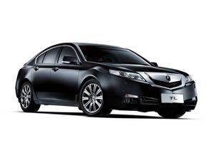 Preview wallpaper acura, tl, 2008, black, side view, style, auto