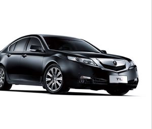 Preview wallpaper acura, tl, 2008, black, side view, style, auto