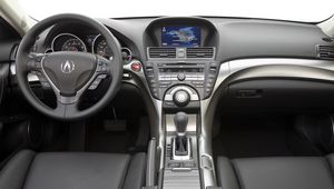 Preview wallpaper acura, tl, 2008, salon, interior, steering wheel, speedometer