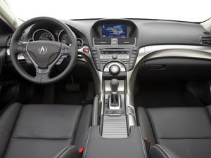 Preview wallpaper acura, tl, 2008, salon, interior, steering wheel, speedometer