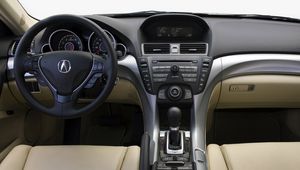 Preview wallpaper acura, tl, 2008, salon, interior, steering wheel, speedometer