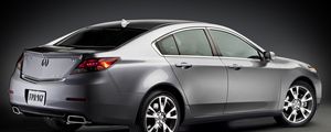 Preview wallpaper acura, tl, 2011, metallic gray, sedan, side view, style, cars
