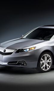 Preview wallpaper acura, tl, 2011, gray metallic, front view, style, cars