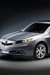 Preview wallpaper acura, tl, 2011, gray metallic, front view, style, cars