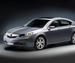 Preview wallpaper acura, tl, 2011, gray metallic, front view, style, cars