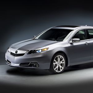 Preview wallpaper acura, tl, 2011, gray metallic, front view, style, cars