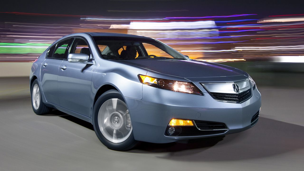 Wallpaper acura, tl, 2011, blue metallic, front view, style, cars, asphalt, lights, speed