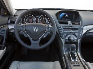 Preview wallpaper acura, tl, 2011, salon, interior, steering wheel, speedometer