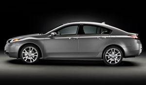 Preview wallpaper acura, tl, 2011, metallic gray, side view, style, cars