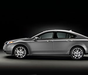 Preview wallpaper acura, tl, 2011, metallic gray, side view, style, cars
