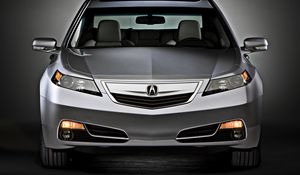 Preview wallpaper acura, tl, 2011, metallic gray, front view, style, cars