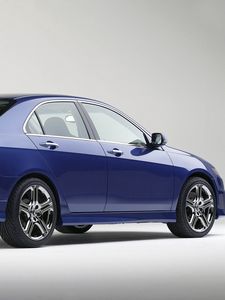 Preview wallpaper acura, tsx, 2003, concept car, blue, side view, style, cars