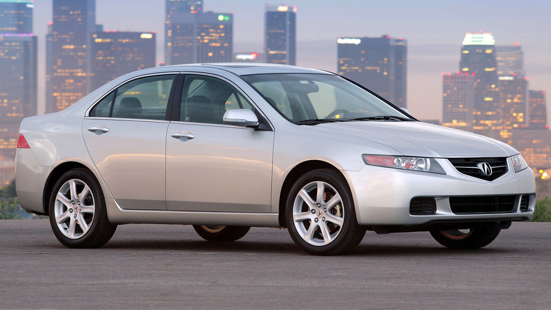 Download wallpaper 1920x1080 acura, tsx, 2003, white, side view, style ...