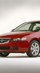 Preview wallpaper acura, tsx, 2003, red, side view, style