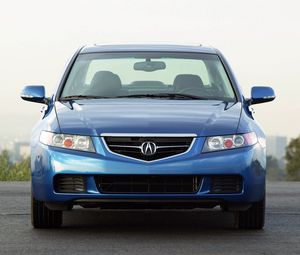 Preview wallpaper acura, tsx, 2003, blue, front view, style, cars, asphalt