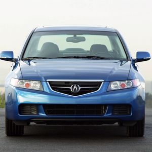 Preview wallpaper acura, tsx, 2003, blue, front view, style, cars, asphalt