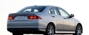 Preview wallpaper acura, tsx, 2006, gray metallic, rear view, style, cars, asphalt