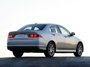 Preview wallpaper acura, tsx, 2006, gray metallic, rear view, style, cars, asphalt