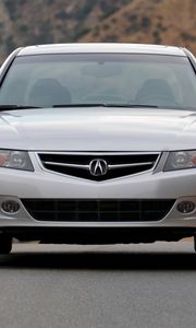 Preview wallpaper acura, tsx, 2006, silver metallic, front view, style, cars, nature