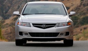 Preview wallpaper acura, tsx, 2006, silver metallic, front view, style, cars, nature