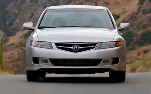 Preview wallpaper acura, tsx, 2006, silver metallic, front view, style, cars, nature